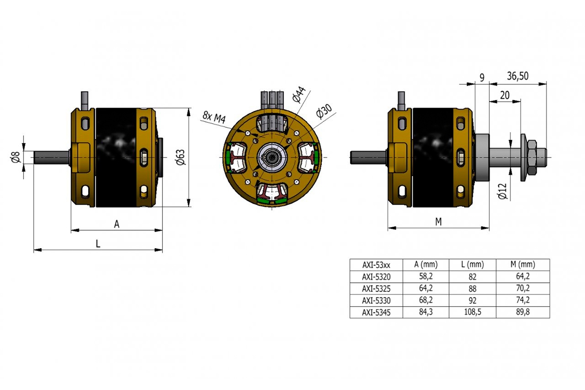 AXI 5330/24 V3 střídavý motor