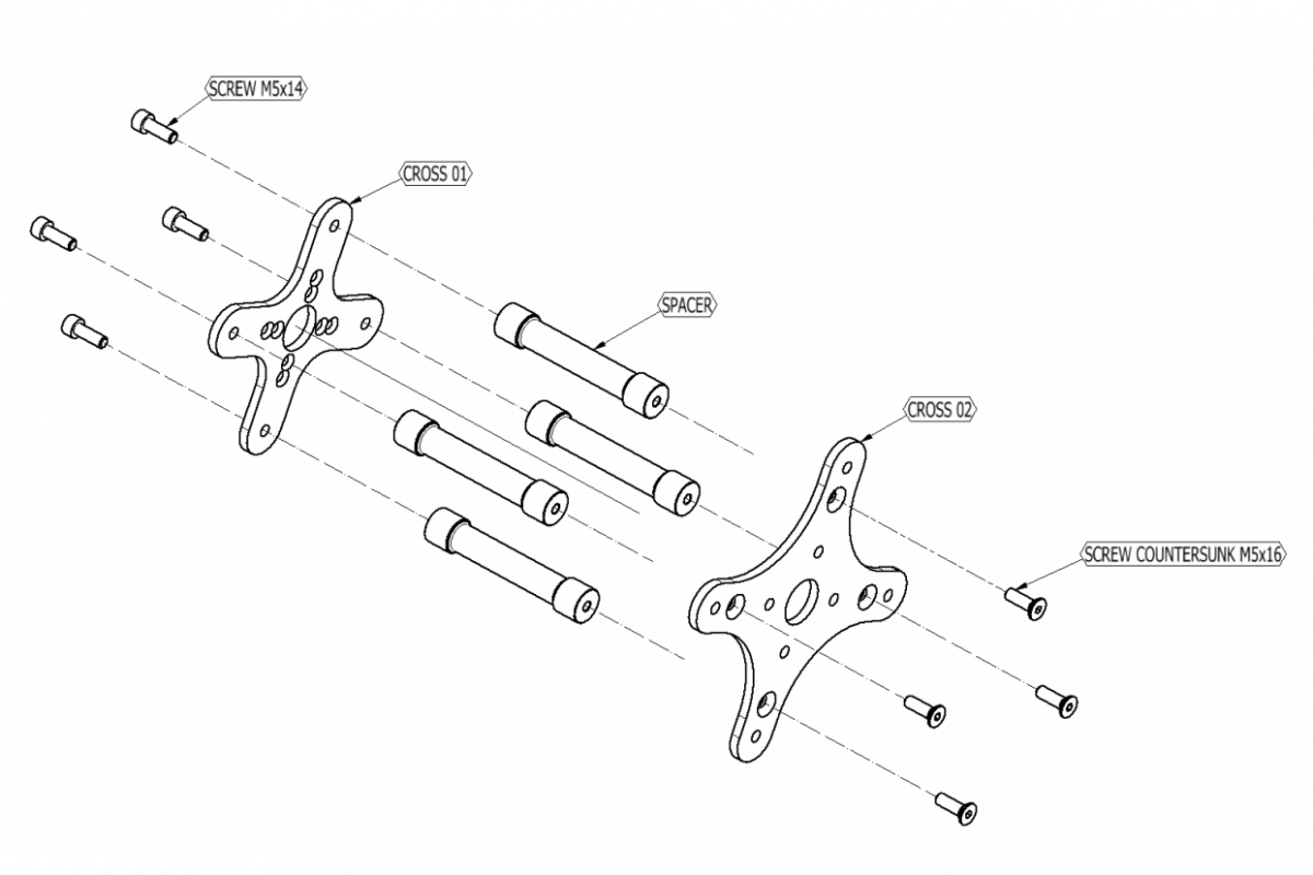 Distanční sloupky 53xx 30mm (MR5330)