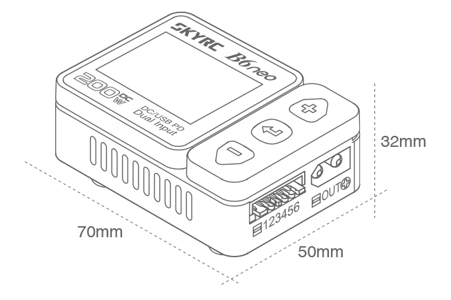 SKY RC B6 neo nabíječ 200W,