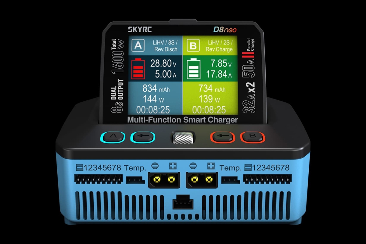 SKY RC D8neo dvoukanálový nabíječ DC 1600W