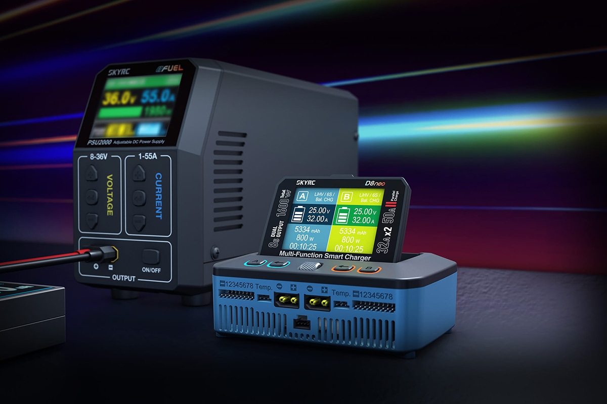 SKY RC D8neo dvoukanálový nabíječ DC 1600W