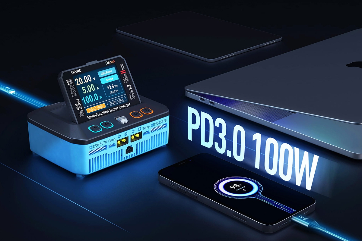 SKY RC D8neo dvoukanálový nabíječ DC 1600W