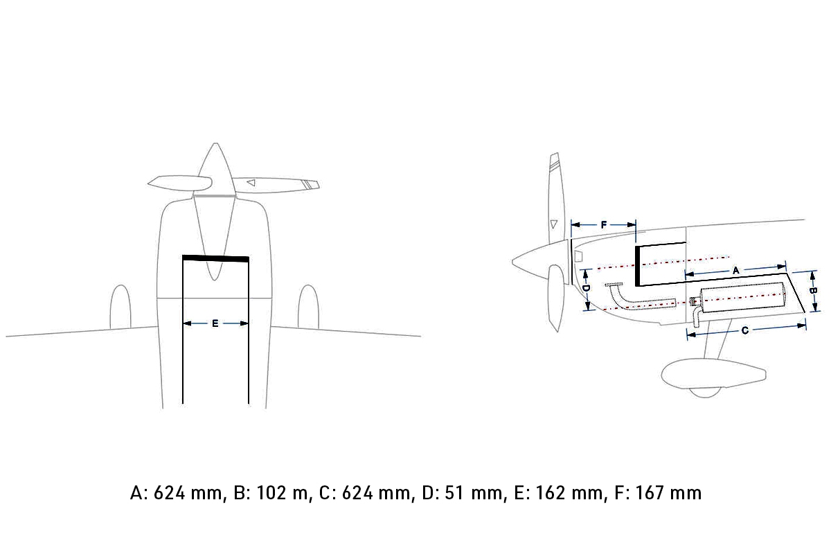 90" Extra NG 2290mm 60cc Červeno-Černá