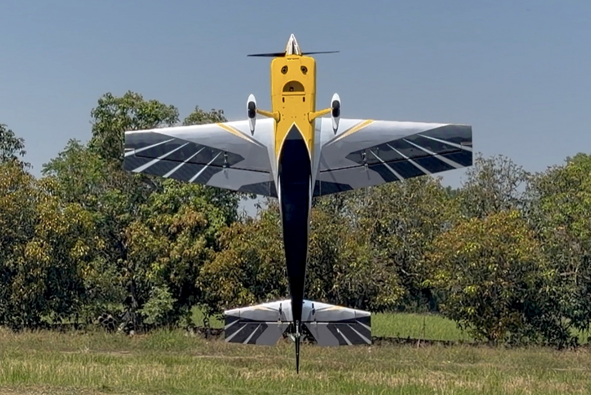 103" Raven (2,62m) 120cc Žlutá-Šedá