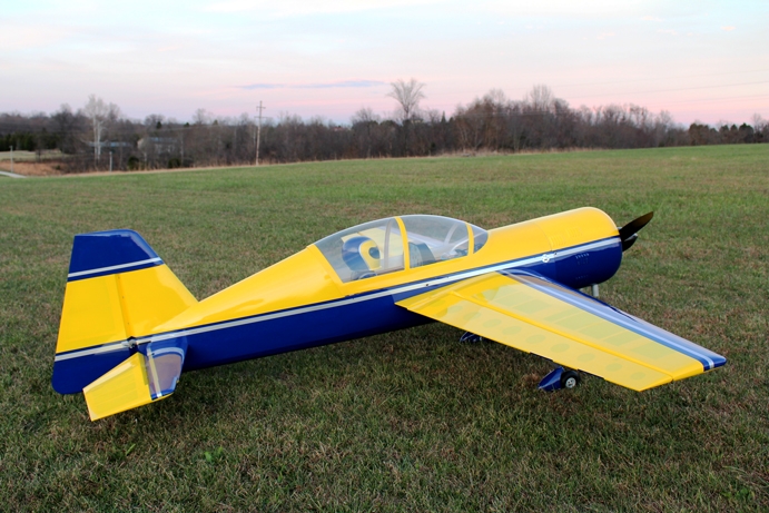110" Yak 54 EXP Žlutá/Modrá 2,79m