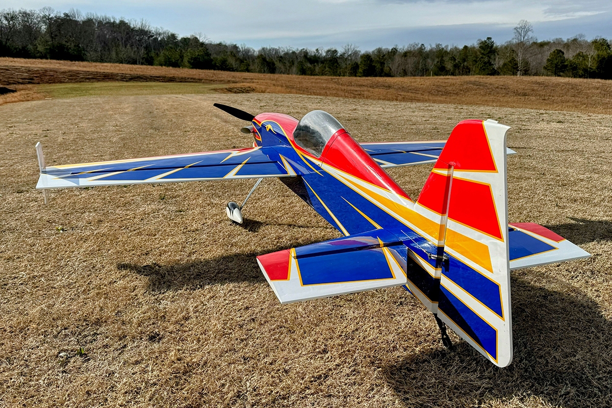 88" Raven - Červená/Modrá 2,24m