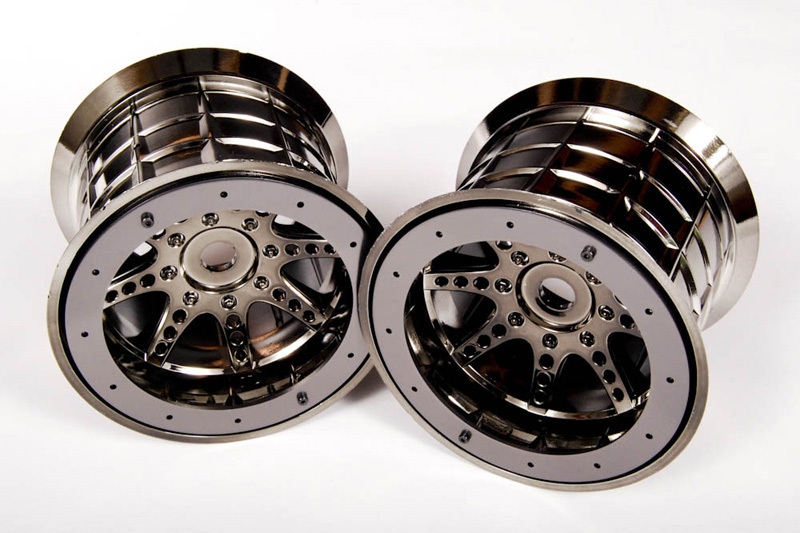 Oversize Beadlock 8-paprskové disky černý chrom (2 ks.)