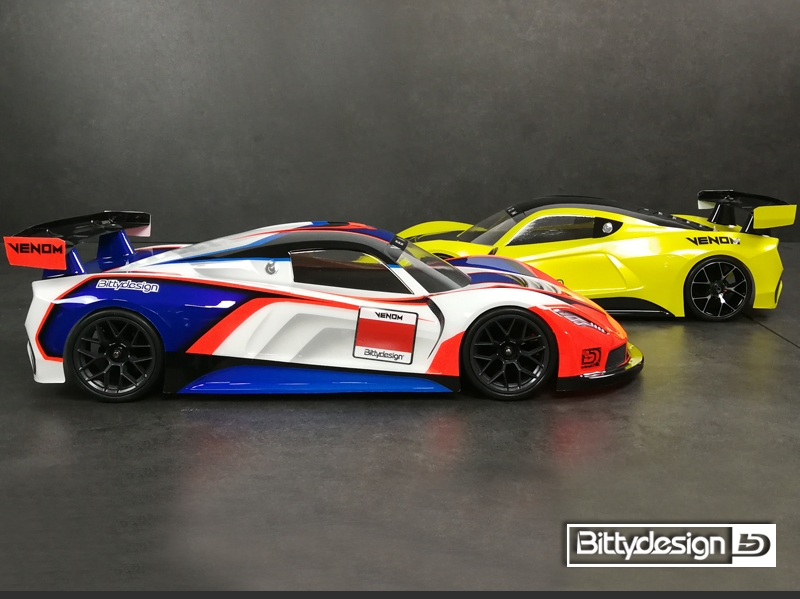 Karoserie čirá VENOM GT - (190 mm)