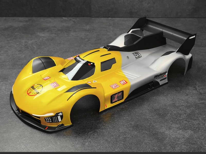 Karoserie čirá 499R Hypercar 1/10 190mm pro nízkoprofilové TC podvozky, lehká