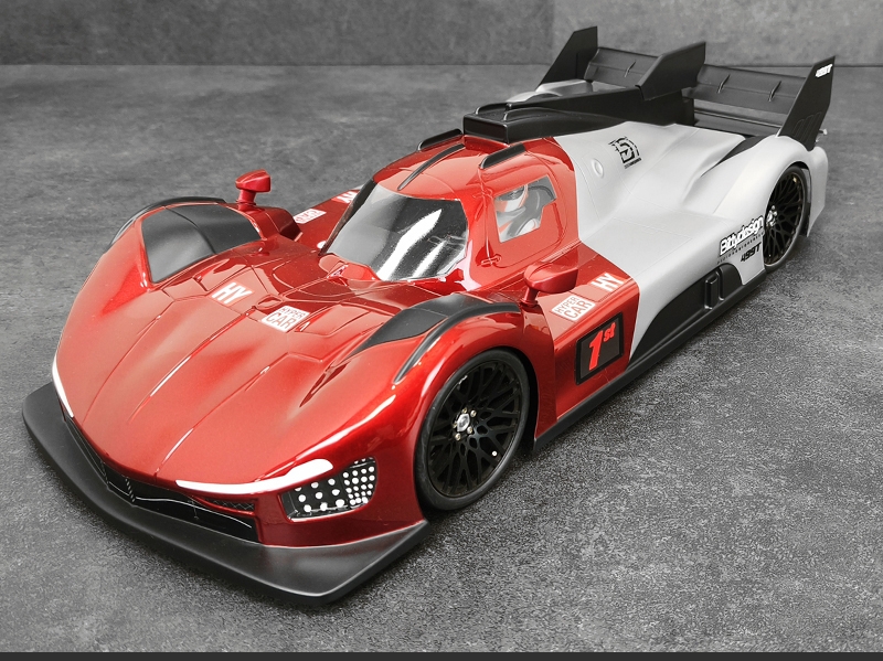 Karoserie čirá 499T Hypercar 1/10 190mm pro Tamiya TT-02, lehká