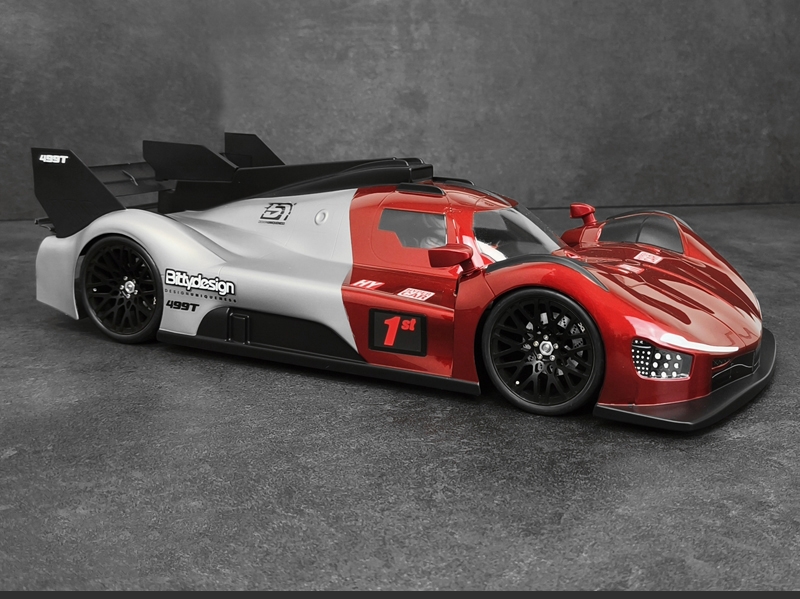 Karoserie čirá 499T Hypercar 1/10 190mm pro Tamiya TT-02, lehká