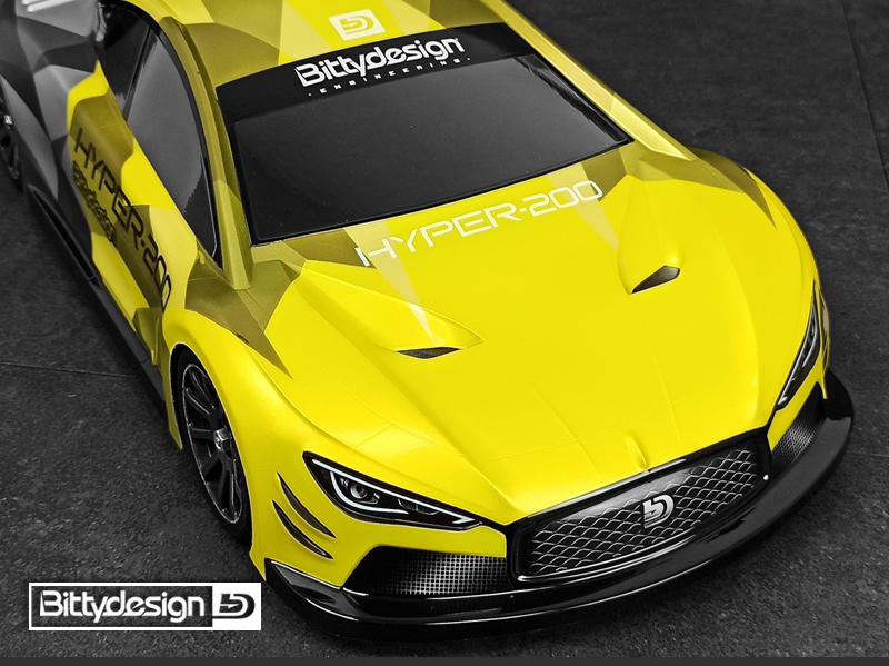 Karoserie čirá HYPER nitro - (200 mm) - lehká