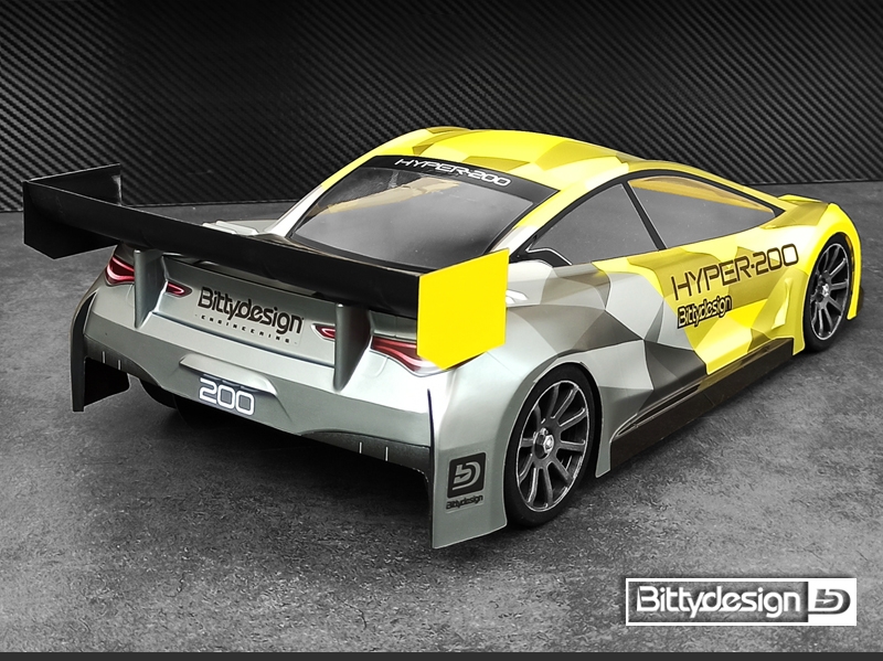 Karoserie čirá HYPER nitro - (200 mm) - lehká