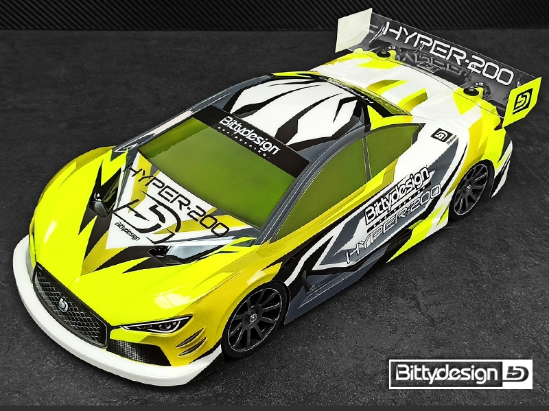 Karoserie čirá HYPER nitro - (200 mm) - lehká