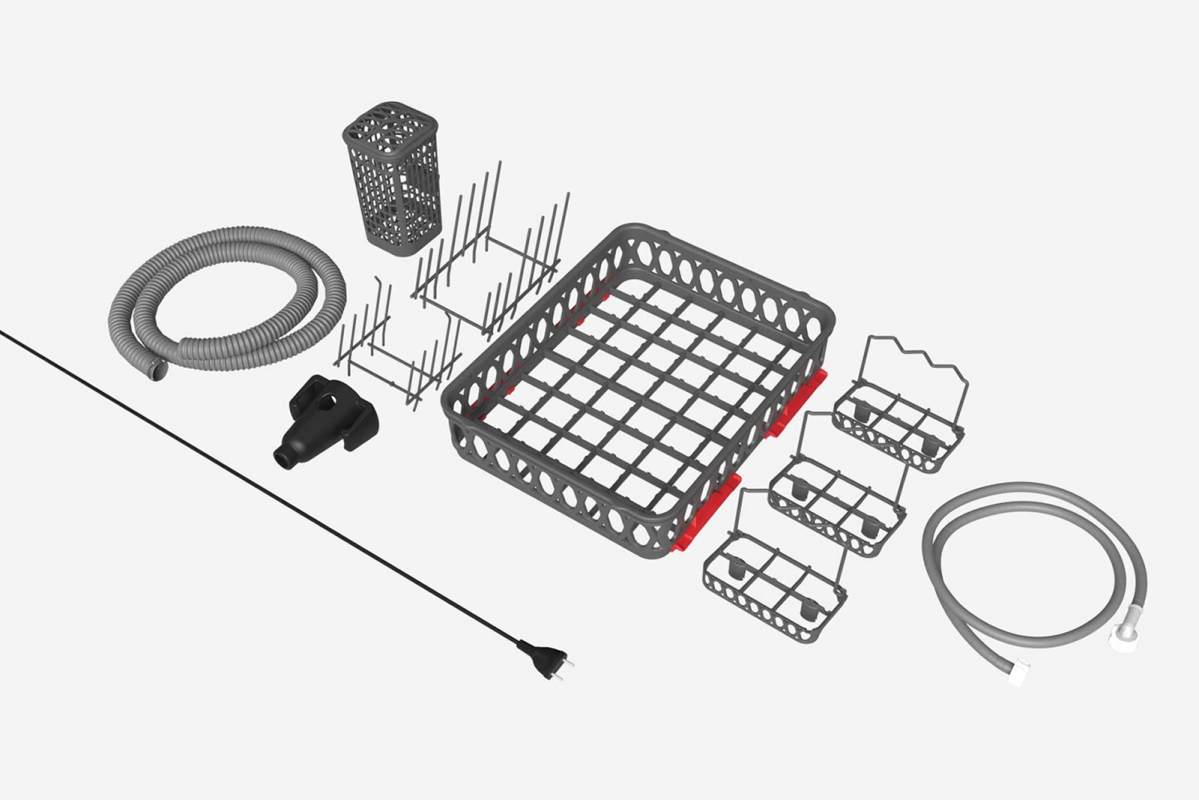 Stolní myčka Bob, světle zelená / bílá