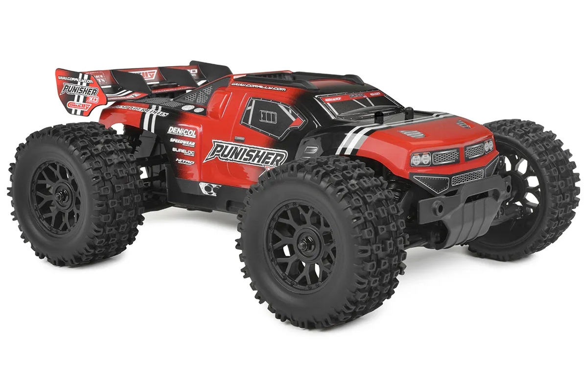 PUNISHER XD - RTR - Brushed 2S - Červená