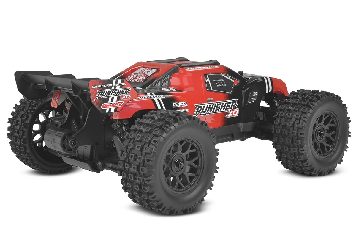 PUNISHER XD - RTR - Brushed 2S - Červená