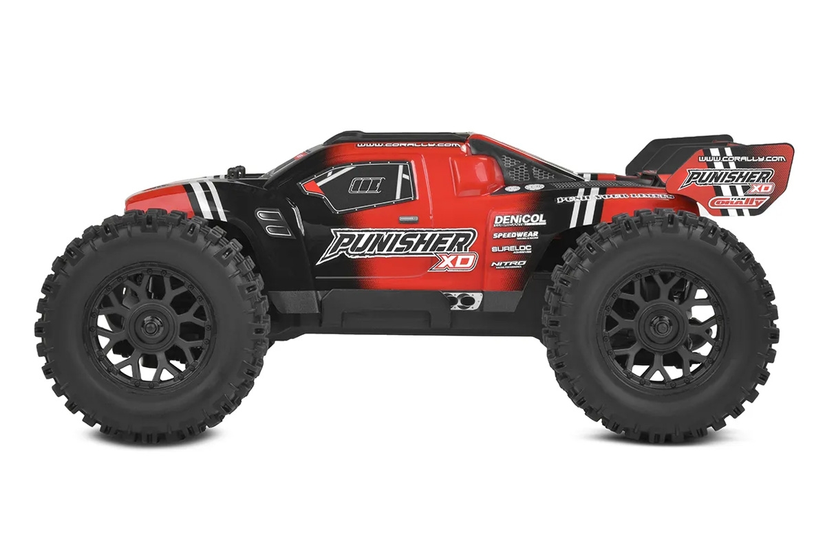 PUNISHER XD - RTR - Brushed 2S - Červená