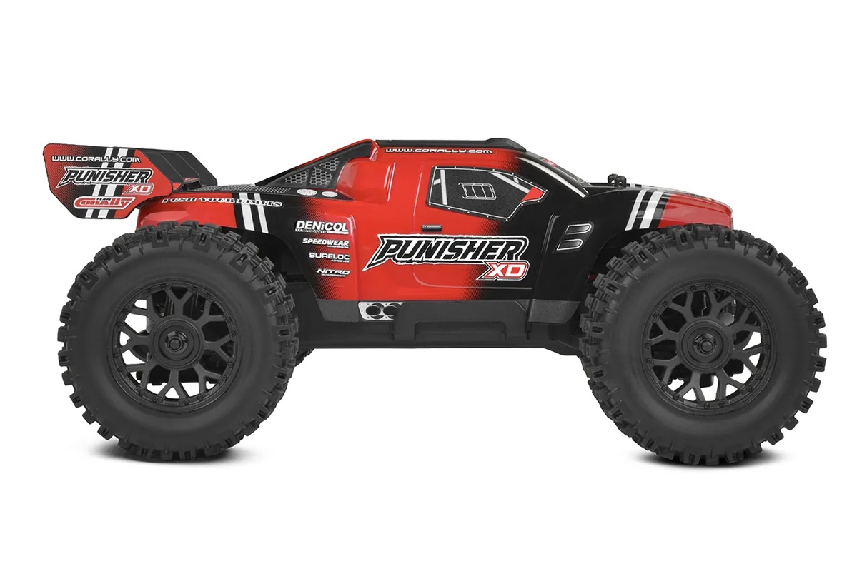 PUNISHER XD - RTR - Brushed 2S - Červená