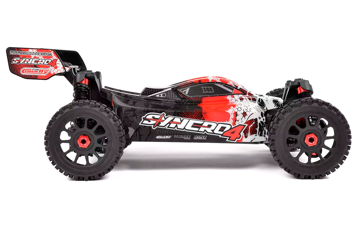 SYNCRO-4 - BUGGY 4WD 3-4S - RTR - červená