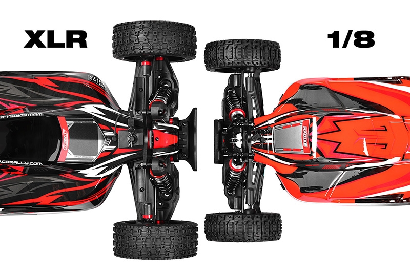 ASUGA XLR 6S - BUGGY 4WD - RTR - červená
