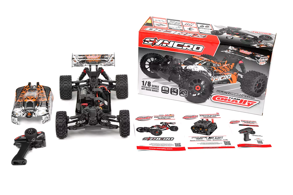 SYNCRO - BUGGY 2WD 3-4S - RTR - oranžová