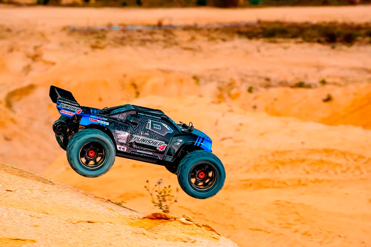 PUNISHER-4 - Monster Truck 4WD 3-4S - RTR - zelená