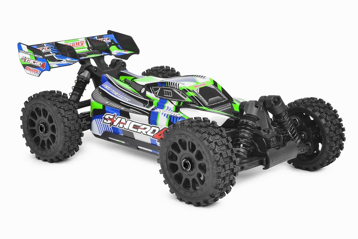 SYNCRO-4 - BUGGY 4WD 3-4S Brushless - RTR - 2026 zelená