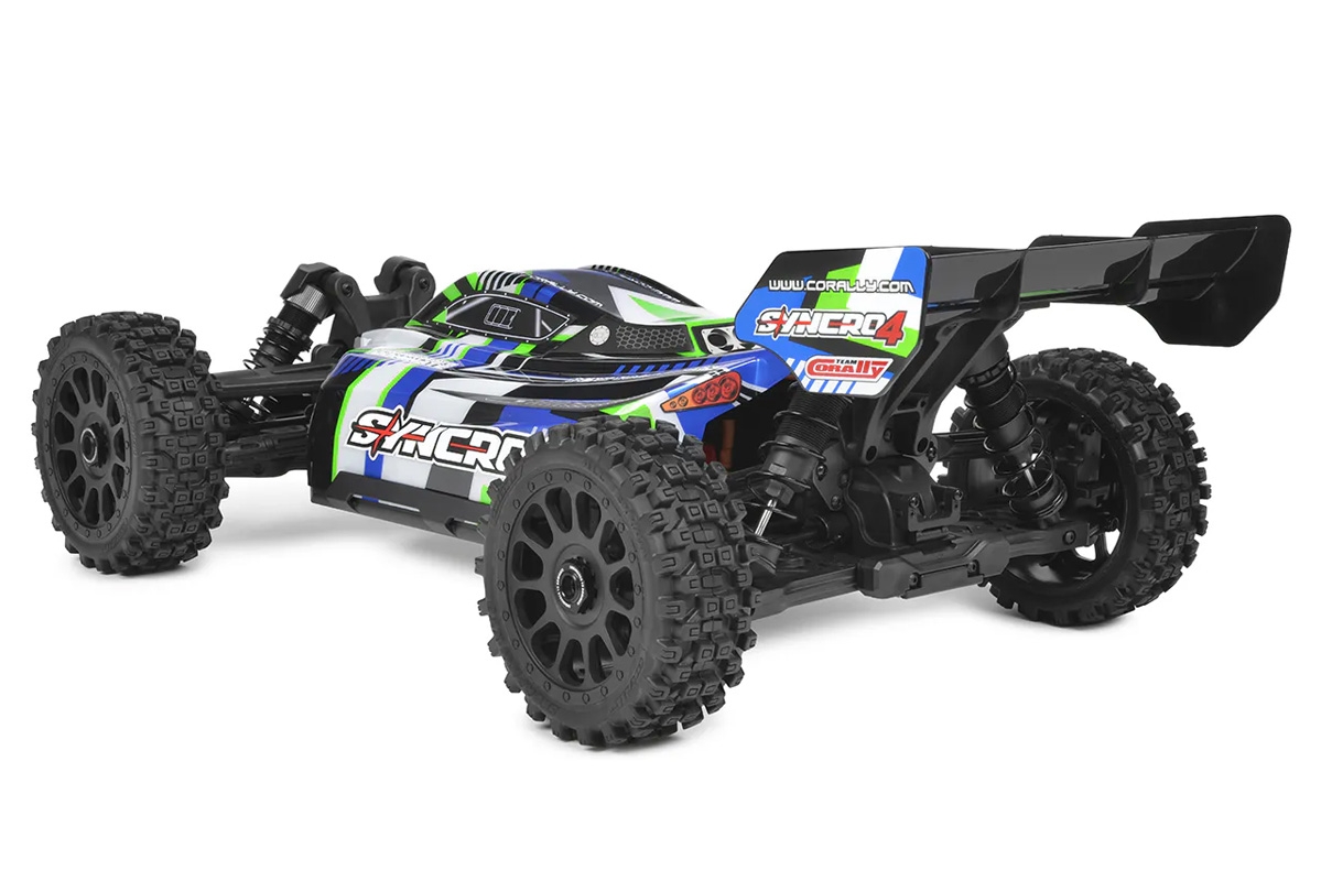SYNCRO-4 - BUGGY 4WD 3-4S Brushless - RTR - 2026 zelená