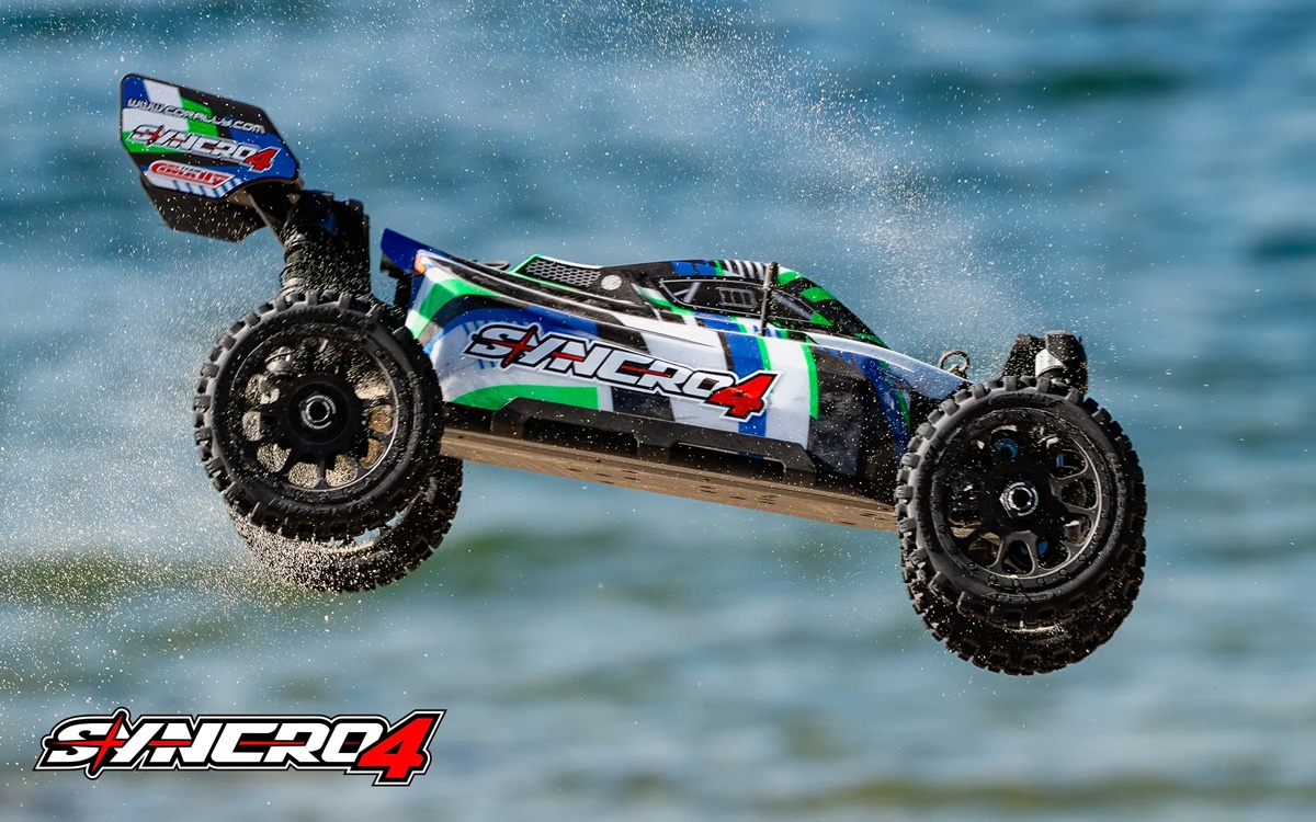 SYNCRO-4 - BUGGY 4WD 3-4S Brushless - RTR - 2026 zelená
