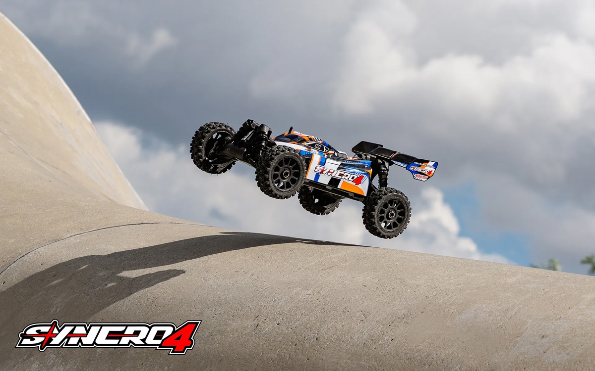 SYNCRO-4 - BUGGY 4WD 3-4S Brushless - RTR - 2026 oranžová