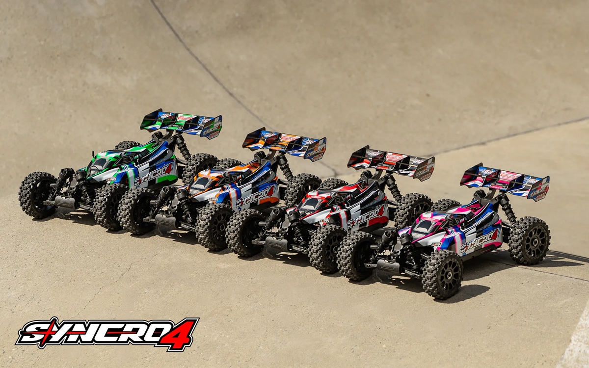 SYNCRO-4 - BUGGY 4WD 3-4S Brushless - RTR - 2026 růžová