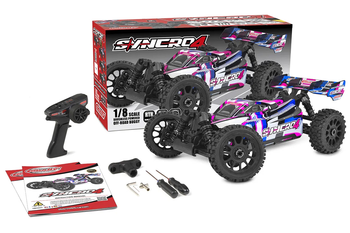 SYNCRO-4 - BUGGY 4WD 3-4S Brushless - RTR - 2026 růžová
