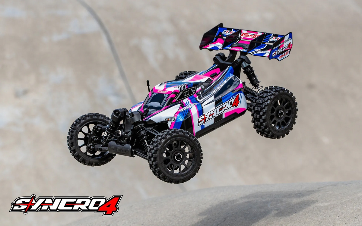 SYNCRO-4 - BUGGY 4WD 3-4S Brushless - RTR - 2026 růžová