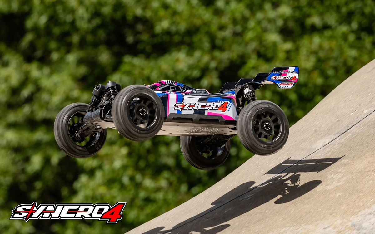 SYNCRO-4 - BUGGY 4WD 3-4S Brushless - RTR - 2026 růžová