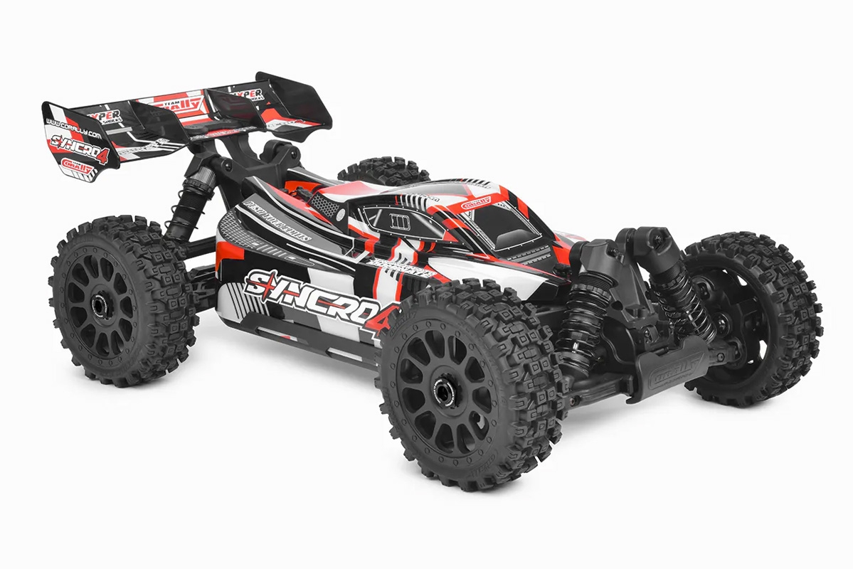 SYNCRO-4 - BUGGY 4WD 3-4S Brushless - RTR - 2026 červená
