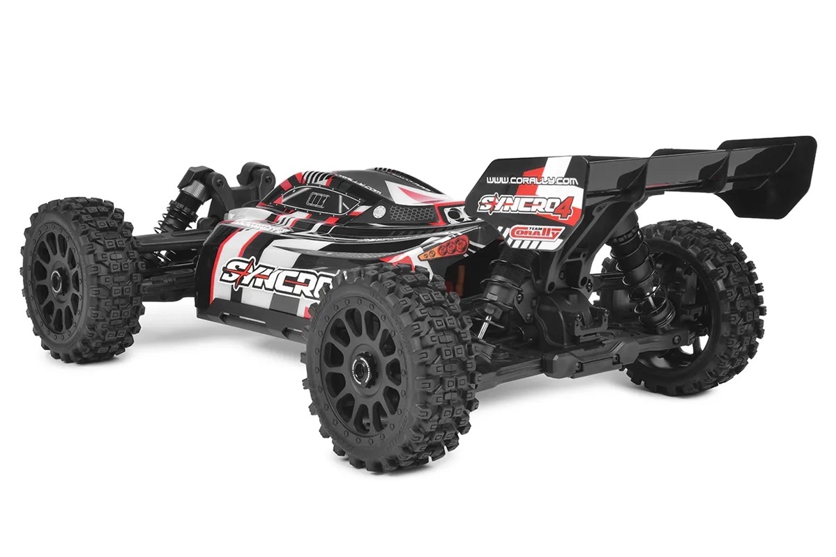 SYNCRO-4 - BUGGY 4WD 3-4S Brushless - RTR - 2026 červená