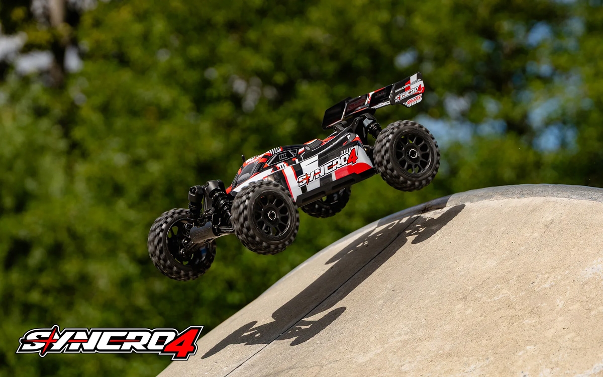 SYNCRO-4 - BUGGY 4WD 3-4S Brushless - RTR - 2026 červená