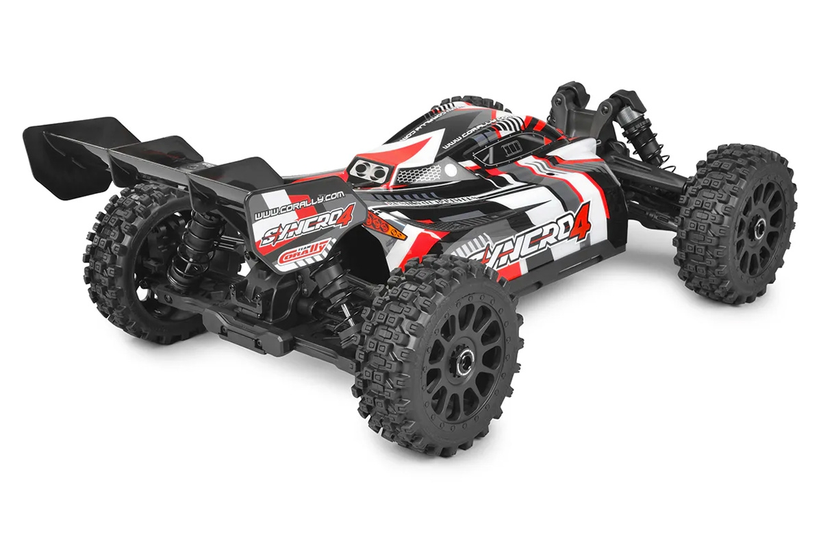 SYNCRO-4 - BUGGY 4WD 3-4S Brushless - RTR - 2026 červená