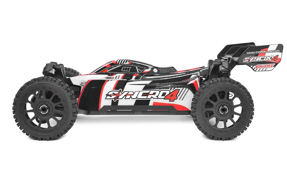 SYNCRO-4 - BUGGY 4WD 3-4S Brushless - RTR - 2026 červená