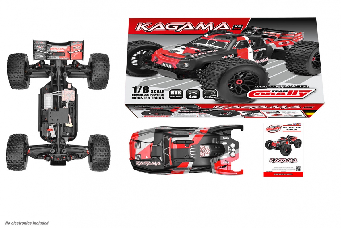 KAGAMA XP 6S - 1/8 Monster Truck 4WD bez elektroniky - červený
