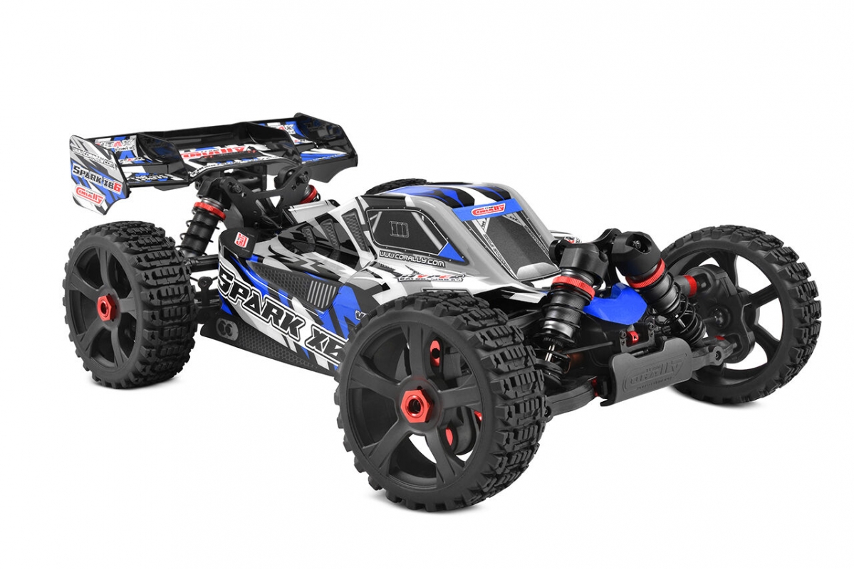 SPARK XB-6 - BUGGY 4WD - ROLLER šasi - bez elektroniky - modrá