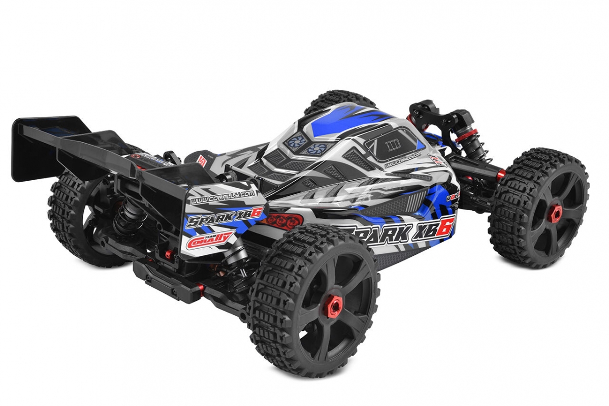 SPARK XB-6 - BUGGY 4WD - ROLLER šasi - bez elektroniky - modrá