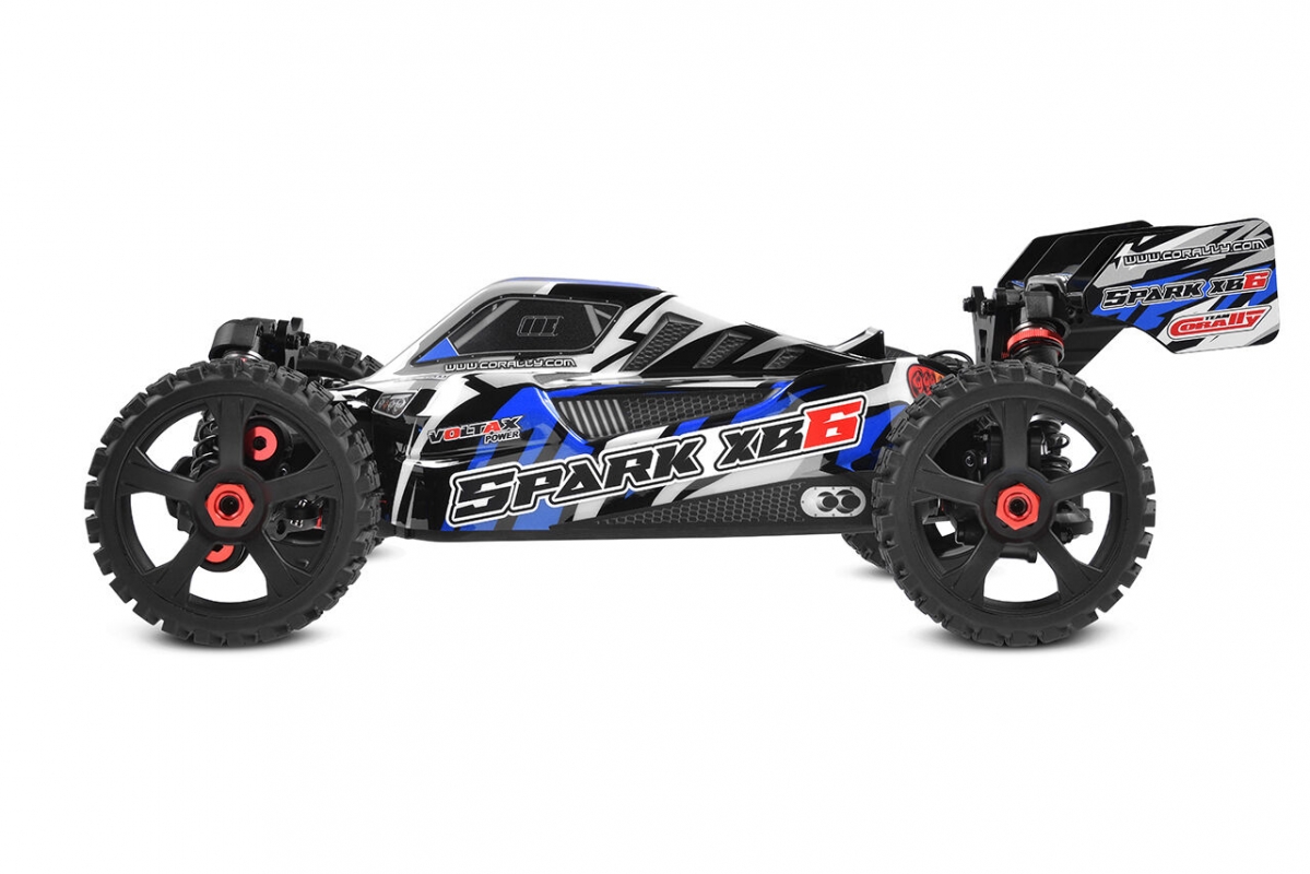SPARK XB-6 - BUGGY 4WD - ROLLER šasi - bez elektroniky - modrá