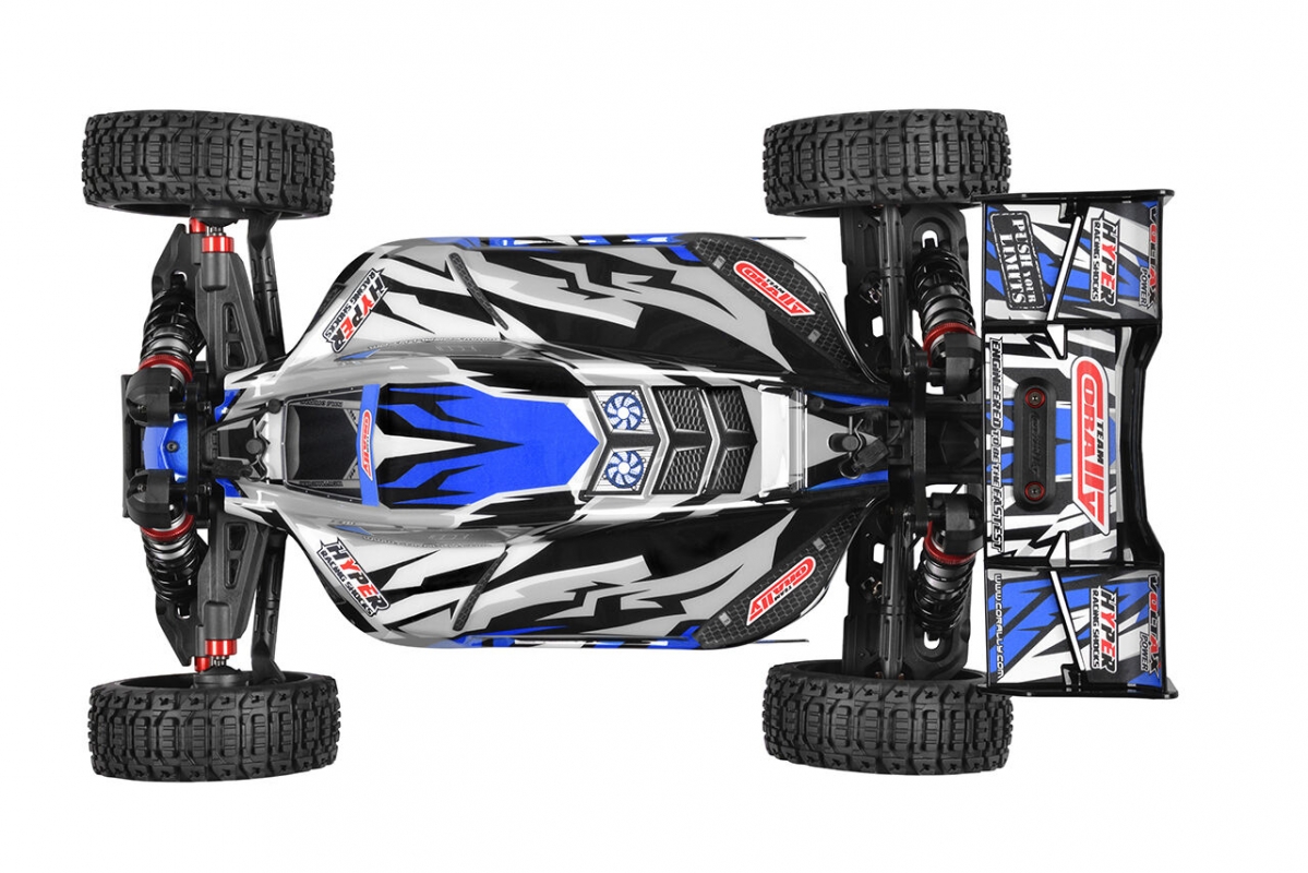 SPARK XB-6 - BUGGY 4WD - ROLLER šasi - bez elektroniky - modrá