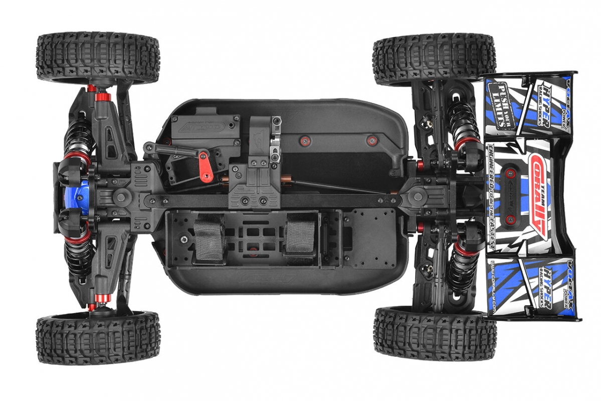 SPARK XB-6 - BUGGY 4WD - ROLLER šasi - bez elektroniky - modrá