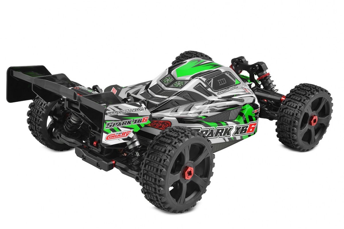 SPARK XB-6 - BUGGY 4WD - ROLLER šasi - bez elektroniky - zelená