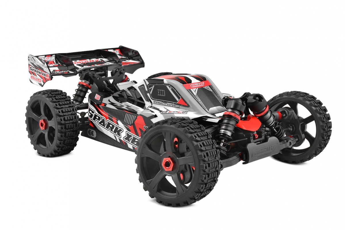 SPARK XB-6 - BUGGY 4WD - ROLLER šasi - bez elektroniky - červená