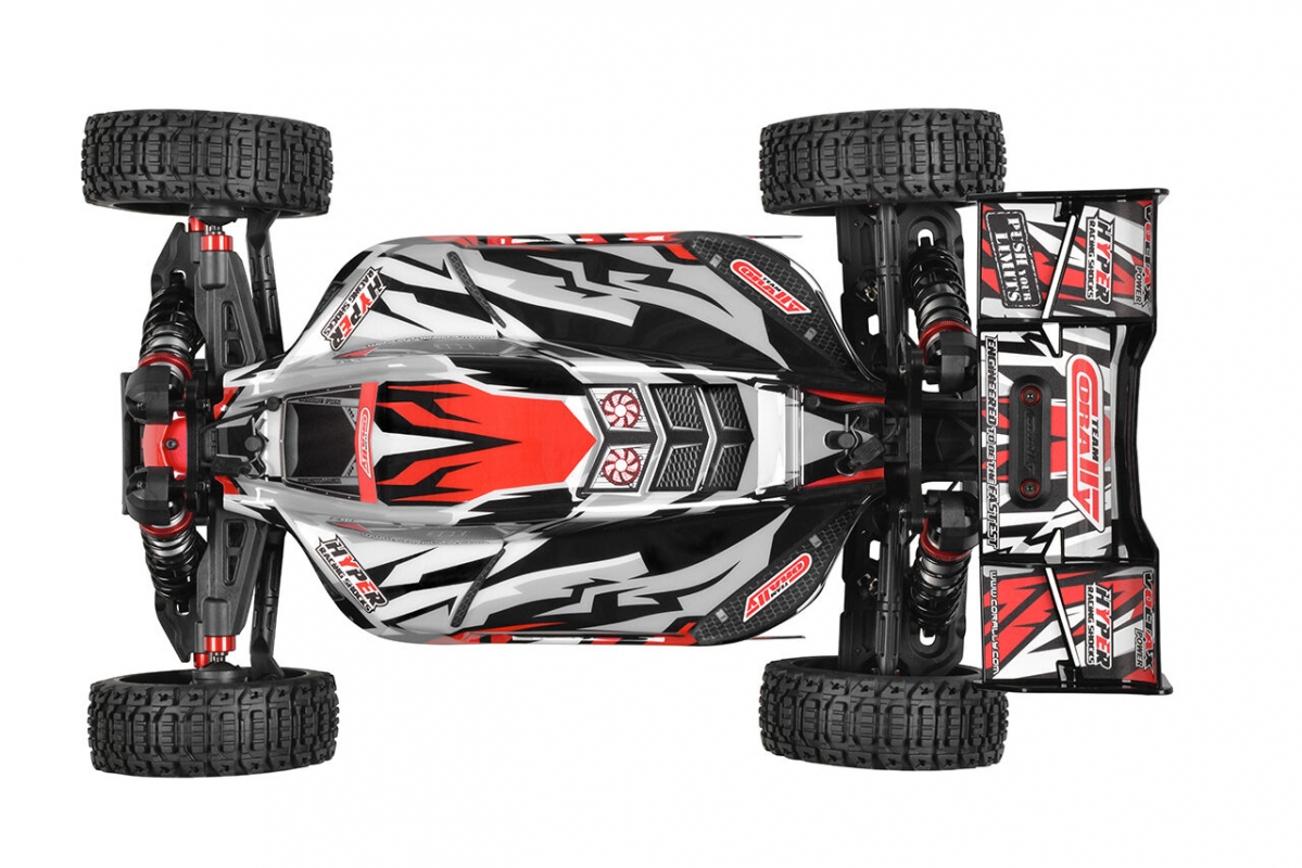 SPARK XB-6 - BUGGY 4WD - ROLLER šasi - bez elektroniky - červená