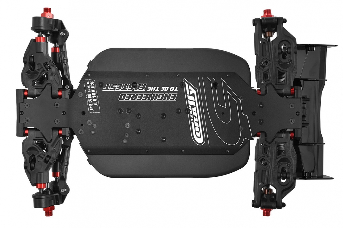 SPARK XB-6 - BUGGY 4WD - ROLLER šasi - bez elektroniky - červená